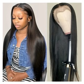 Original Vietnamese Raw Hair Wig 13x4 HD Lace Front Glueless Bone Straight Wig Natural Brazilian Human Hair Wigs for Black Womenstyle: Body Wave, stretched length: 12 inches, Lace Size: hd 4x4 closure wig 180%
