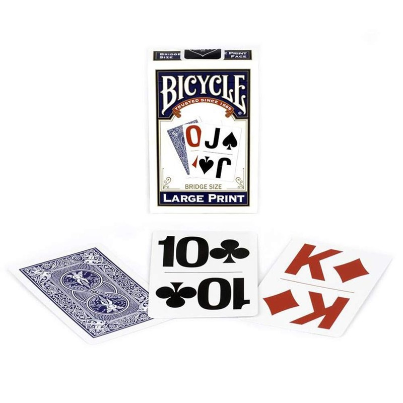 Bicycle Large Print Bridge Size Playing Cards - Easy-to-Read Deck