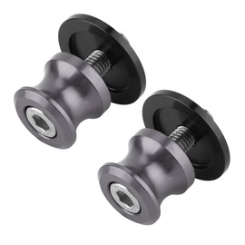 Swingarm Spool, Pack of 2 6 mm Motorcycle CNC Rear Stand Swing Arm Spool Sliders Stand Swing Bobbins (Titanium) for Yzf R1 6 mm Paddock Stand Spools 6 mm Stand Coils (Titanium Colour)