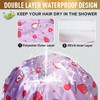Gorro de ducha, gorros de ducha ajustables para mujer, extra