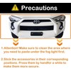 2Pcs Metal Front Fog Light Decals Compatible with Toyota 4Runner