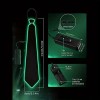 Unbranded Glowing Tie Men Wire Neon LED Luminous Neck-Tie Party