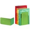 Acrimet Premium Metal Bookends (Heavy Duty) (Green Citrus) (1 Pair)
