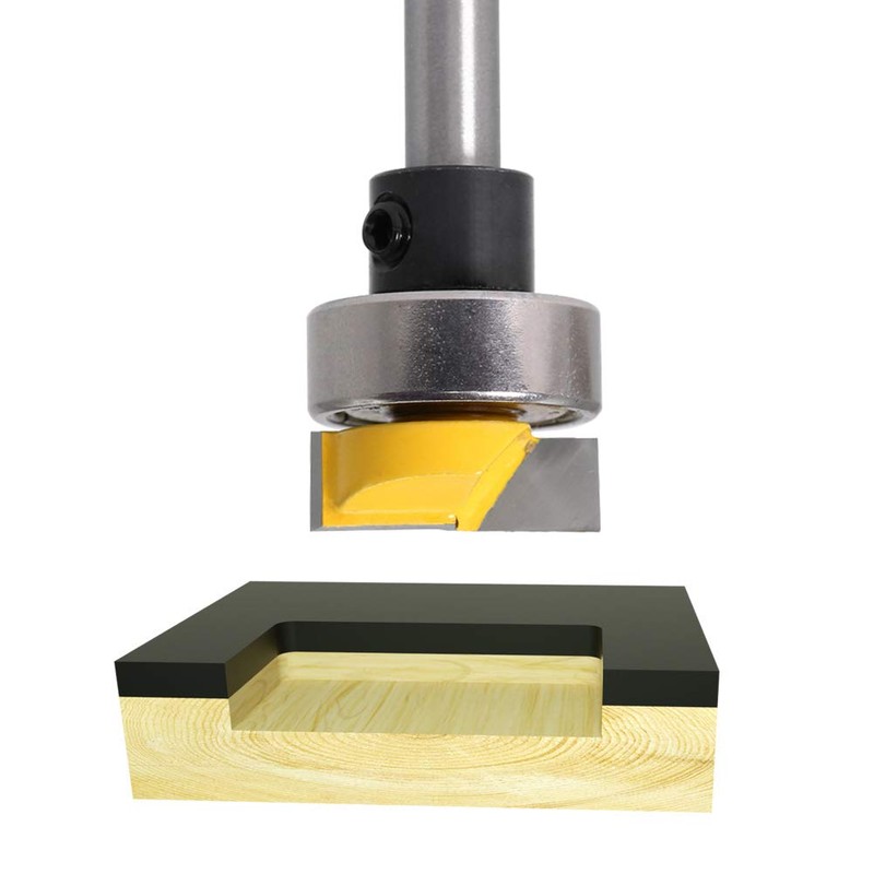 Bestgle 1/4" Shank Flush Trim Hinge Mortise Template Router Bit
