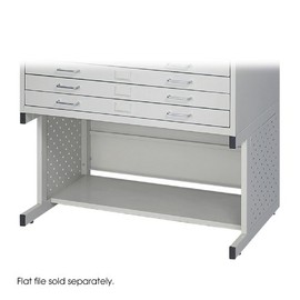 Safco Products 4971LG Facil Flat File High Base for 4969LG Small File, sold separately, Light Gray                                                    