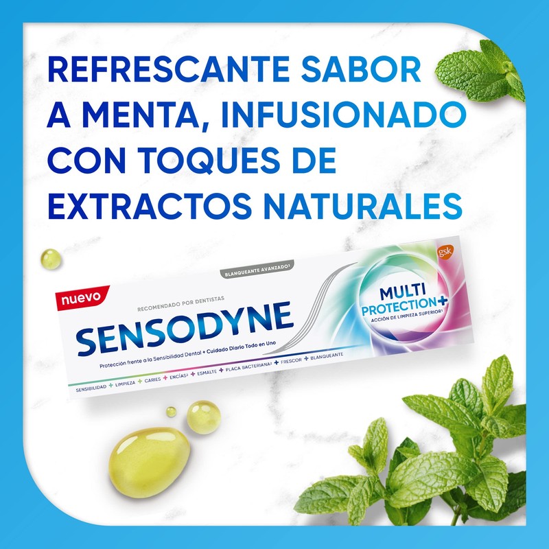 Sensodyne 4 x 75ml Multiple-Protection Toothpaste Daily Care Forehead Protection