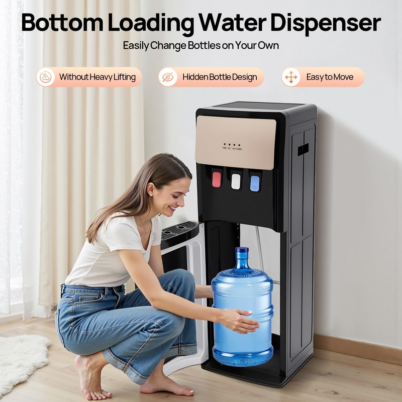 Bottom Loading Water Dispenser, Floor Standing Hot&Cold Water Dispenser for