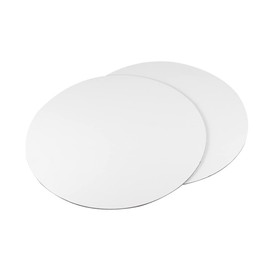 jojofuny 6pcs Round Canvas Drawing Board Artist Canvas Panels for Oil Tempera for Painting Projects Art Students White