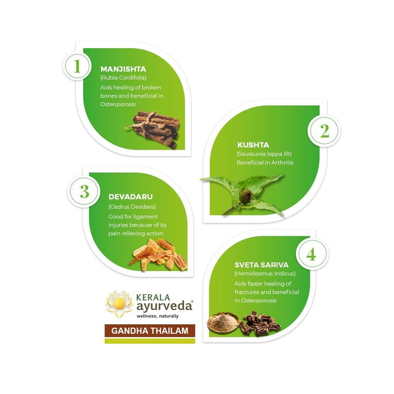 Kerala Ayurveda Gandha Thailam Ayurvedic Oil 10 ml with Sesame