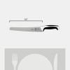 Mercer Culinary Millennia 10" Wide Bread Knife with White Handle