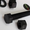 5 x Black Hexagon Head Screws Polypropylene (PP) Plastic Nuts,