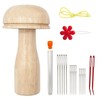 BTtime Darnin Mushroom Tools Embroidery Kit Sewing Tool Kit Sock