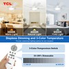 TCL Ceiling Fans with Lights, 52 Inch Low Profile Ceiling