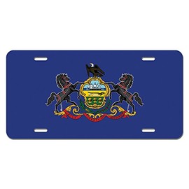 GRAPHICS & MORE Pennsylvania State Flag Novelty Metal Vanity License Tag Plate