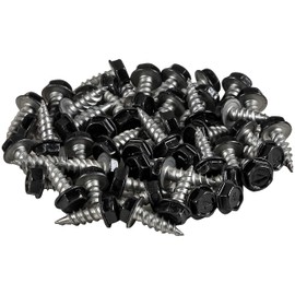 LeafTek Screws in Black | Package of 50 | 1/2" Black Self-Tapping Screws