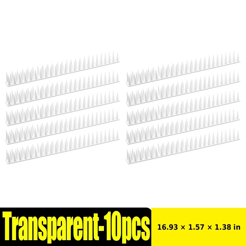 Bird Repellent Spikes for Outdoor Use - Bendable PP Deterrent