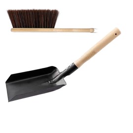 Ksrnsne Charcoal Shovel and Fire Pit Brush Set, Fire Pit Brush and Shovel Set, Fireplace Tool Set, Fireplace Tools Set, Fire Pit Tools