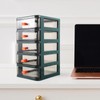 Operitacx desktop drawer organizer desktop organizer transparent desktop bin desk