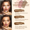 Lezero 3Pcs Contour Stick Makeup Kit, Shades with Highlighter, Blush