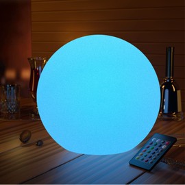 LOFTEK Large Nursery Night Light Ball, 16-inch 16 Colors Change Floating Light with Remote Control, Rechargeable and Waterproof Night Lights,for Home Decor Study Area, Living Room