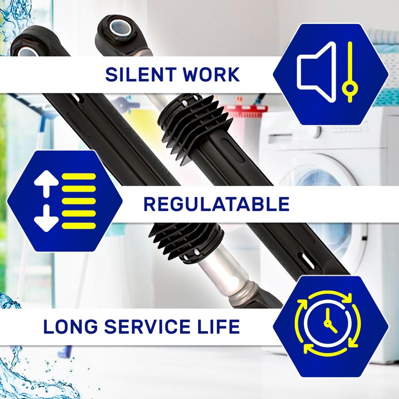 2 Pieces Shock Absorber for Washing Machine 100N 4901ER2003A for