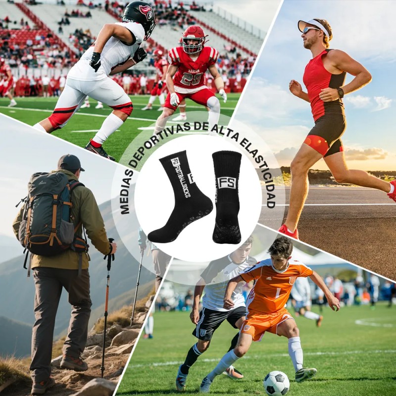 12 Pares Calcetines Futbol Medias Deportes Antideslizantes12