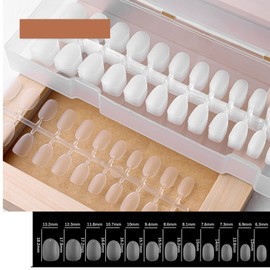 550 Puntas de Uñas de Gel Suave para Sistemas de Extensión de Gel en Remojo, Puntas de Gel de Uñas Postizas de Cubierta Completa Cortas Preformadas, Puntas de Gel Transparentes