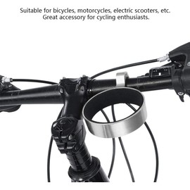 Alomejor Bicicleta Manillar portavasos Aleaci¨®n de Aluminio Bicicleta Botella de Agua T¨¦ Taza de CAF¨¦ Montaje Clamp Accesorio de Ciclismo