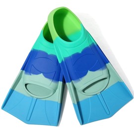 Foyinbet Kids Swim Fins,Short Youth Fins Swimming Flippers for Lap Swimming and Training for Children Girls Boys (Y-XSmall)