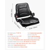 VEVOR Universal Forklift Seat, Tractor Seat with Adjustable Backrest &