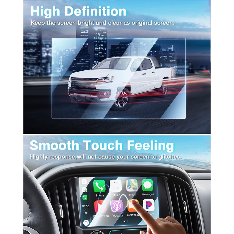 Karltys 2 Pack Screen Protector for 2015-2022 Chevy Colorado /2015-2021
