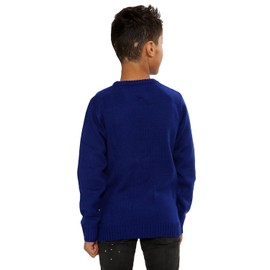 NOROZE Boys Christmas Jumper 3D Kids Bird Reindeer Retro Unisex Xmas Santa Snowman Penguin Pullover Sweater, Christmas Sweater Girls (Snowman Blue, 5-6 Years)