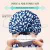 YFONG Reusable Shower Cap for Women, Waterproof & Durable Bath