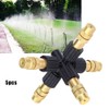 5Pcs G1/2 DN15 Copper Adjustable Misting Sprayer Nozzle Garden Irrigation