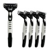 Dorco 4-blade Face 4 (4+1 pieces) portable razor disposable