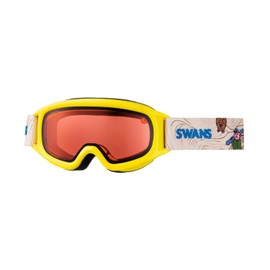 Swans JUMPIN-DH MRY Pink Ski Goggles, Snowboard Goggles, Anti-Fog, UV Protection, Junior, 5-12 Years, 24-25