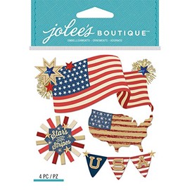 Jolee's Boutique 0015586972443 Jolly Boutique American Flag BQ16 , Other