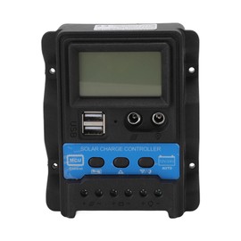 12V 24V Auto Solar Charge Controller PWM Solar Power Controller Dual USB LCD Display 20A