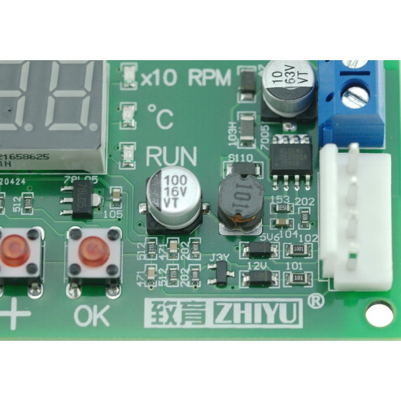 FamilyMall Fan Temperature Controller 4-Wire PWM Driver Module DC 12-48V