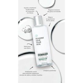 Seasons Love Your Skin Loción Ácido Salicílico + Tónico Agua de Hamamelis Ideal para pieles Grasas