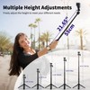 Mini Tripod for Camera, 24.61"/62.5cm Tripod Selfie Stick with 5