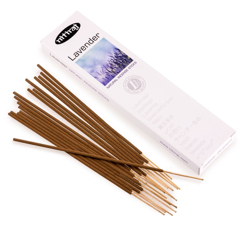Nitiraj Premium Lavender Natural Incense Sticks 25 Grams