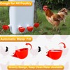 Chicken Water Cups 12pcs - Automatic Filling Waterer Feeder, Gravity