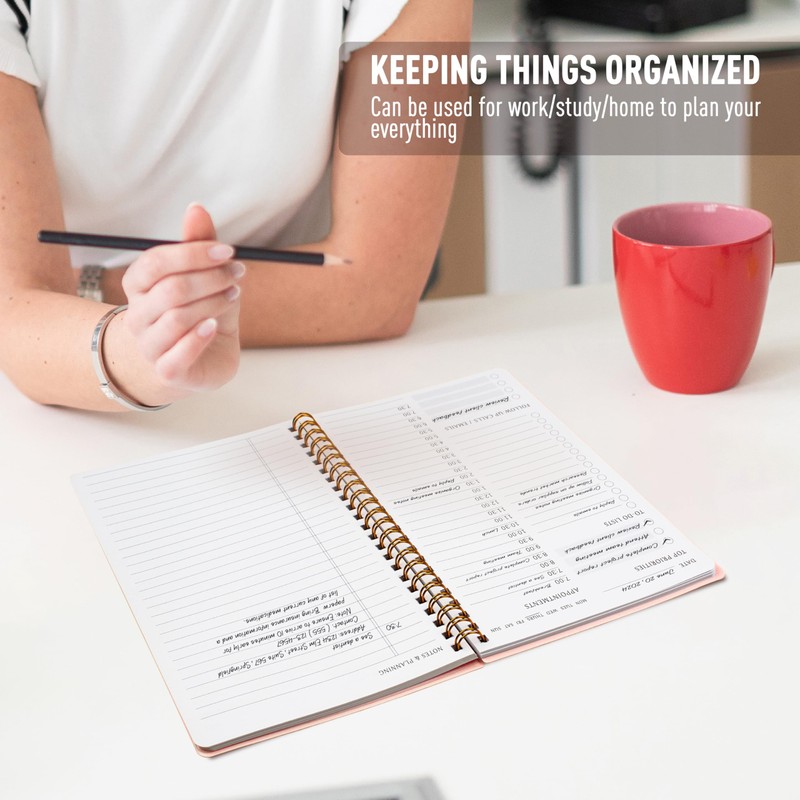 Daily Planner with Hourly Schedules - Undated To-Do List Notebook,