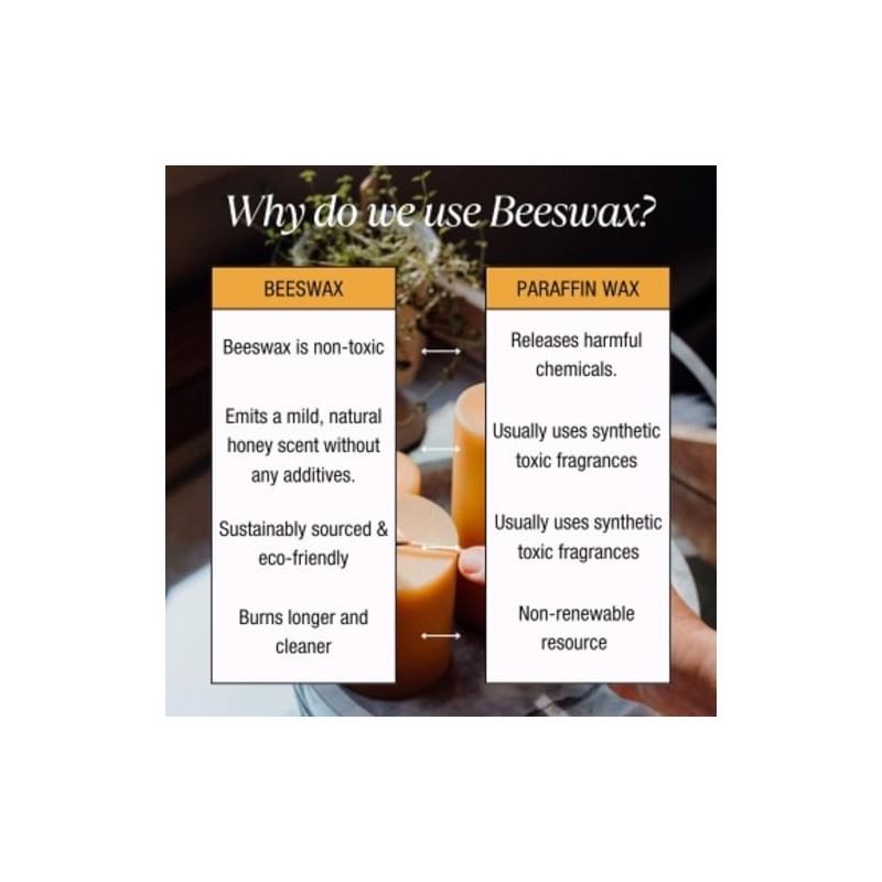 SUNBEAM CANDLES Candle Beeswax Pine Cone Large, 1 EA