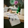 Christmas Textiles Recycled Cotton Tea Towel Frosty Trees
