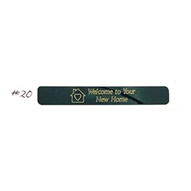 Longaberger Basket Tag #20 - Welcome to Your New Home (Ebony)