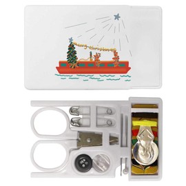 'Christmas On A Narrow Boat ' Mini Travel Sewing Kit (SE00034136)