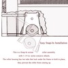 Lower Sliding Screen Door Roller Assembly Fits Andersen Gliding Screens