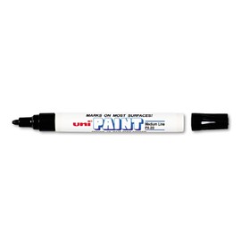 Sanford 63601 Uni-Paint Oil Based Marker, Medium Point, Black Ink, 1/Each